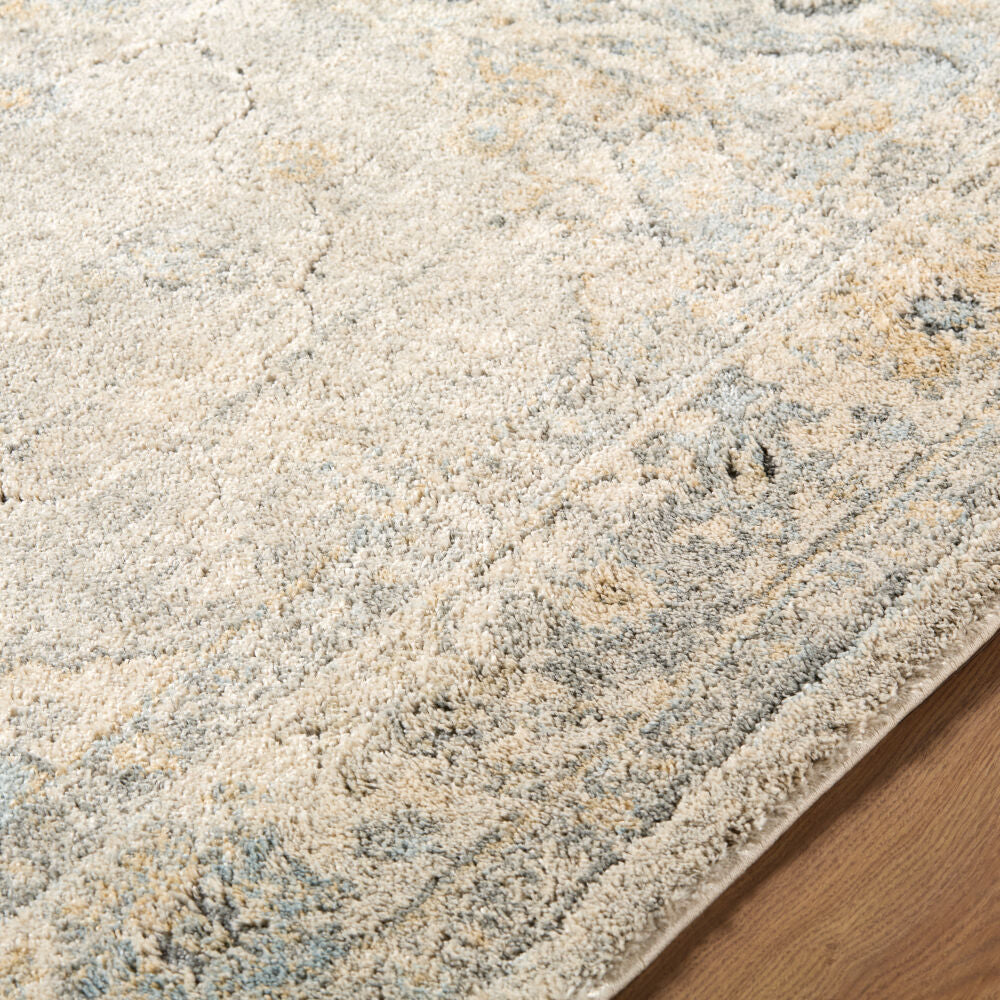 Avellino Deep Teal/Tan Machine Woven Rug AVL-2316 - texture