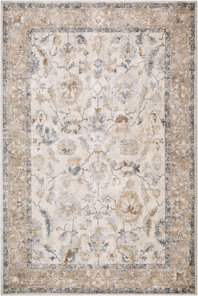 Avellino Deep Teal/Tan Machine Woven Rug AVL-2319 - 10' x 14'