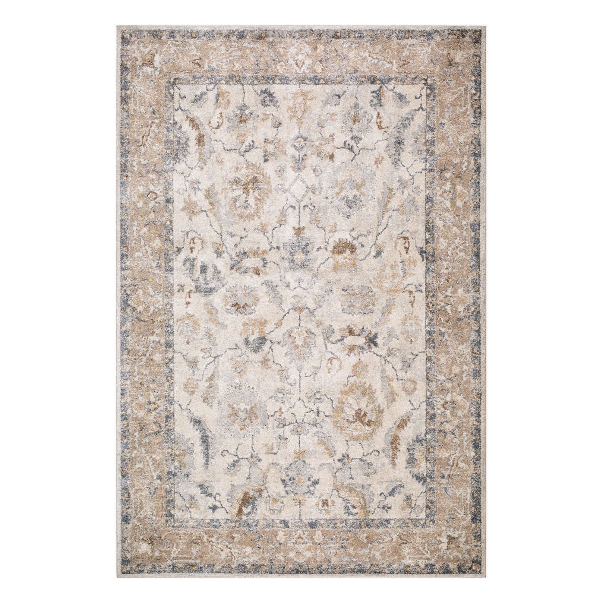 Avellino Deep Teal/Tan Machine Woven Rug AVL-2319 - 10' x 14'