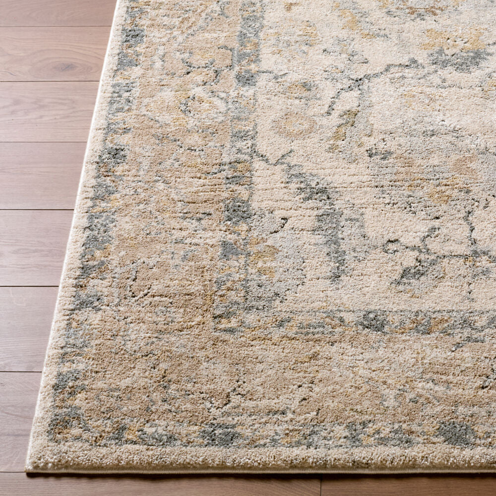 Avellino Deep Teal/Tan Machine Woven Rug AVL-2319 - front