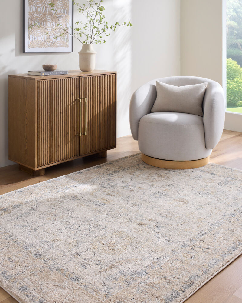 Avellino Deep Teal/Tan Machine Woven Rug AVL-2319 - roomscene