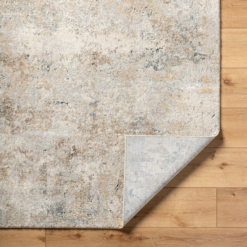 Avellino Deep Teal/Tan Machine Woven Rug AVL-2323 - fold