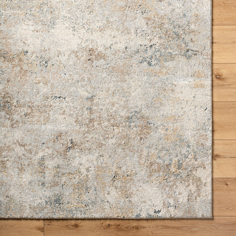 Avellino Deep Teal/Tan Machine Woven Rug AVL-2323 - overhead