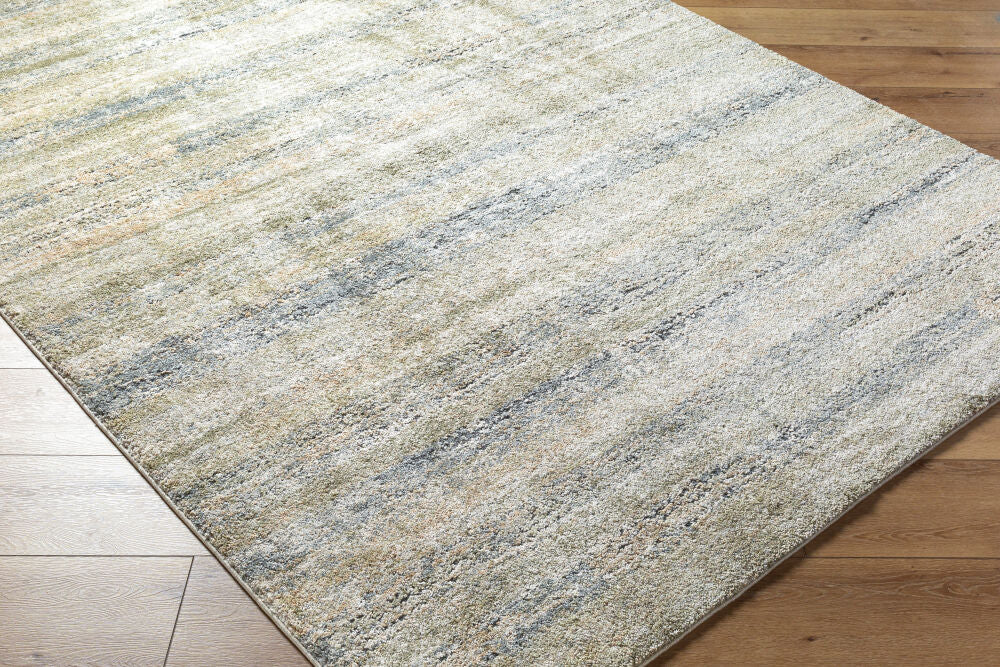 Avellino Deep Teal/Tan Machine Woven Rug AVL-2325 - corner