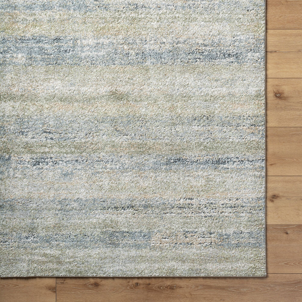 Avellino Deep Teal/Tan Machine Woven Rug AVL-2325 - overhead