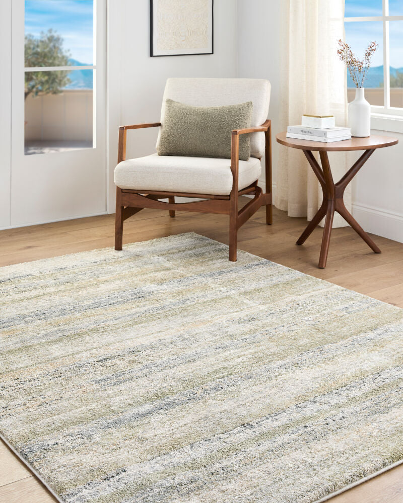 Avellino Deep Teal/Tan Machine Woven Rug AVL-2325 - roomscene