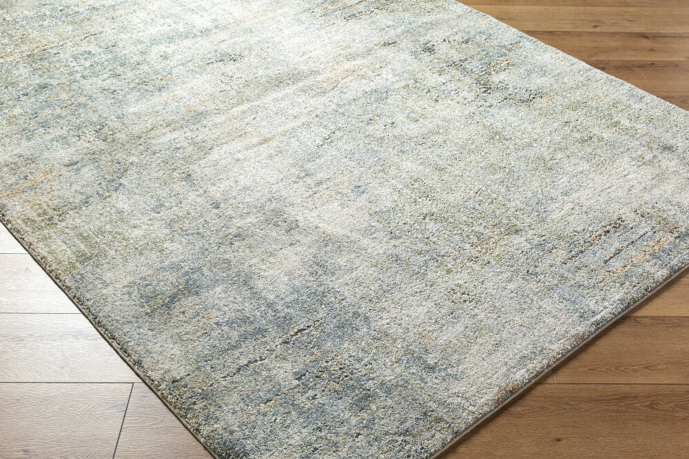 Avellino Deep Teal/Tan Machine Woven Rug AVL-2328 - corner