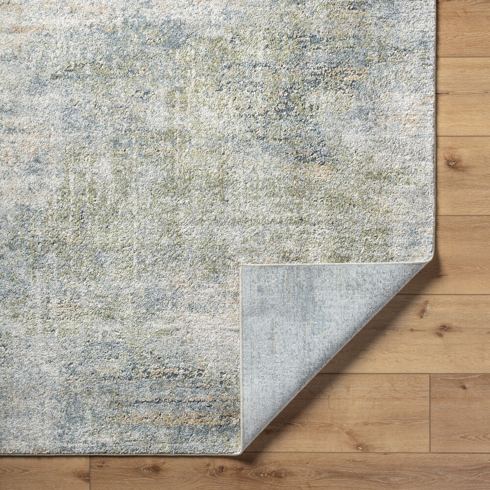 Avellino Deep Teal/Tan Machine Woven Rug AVL-2328 - fold