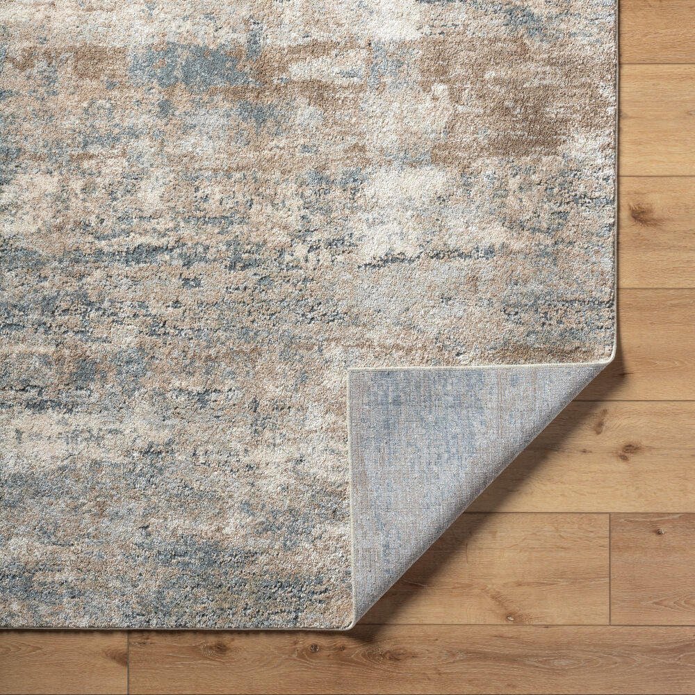 Avellino Deep Teal/Tan Machine Woven Rug AVL-2329 - fold