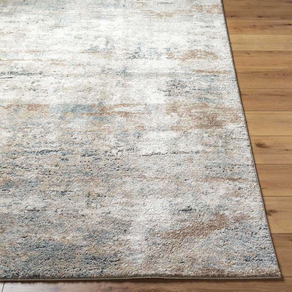 Avellino Deep Teal/Tan Machine Woven Rug AVL-2329 - front