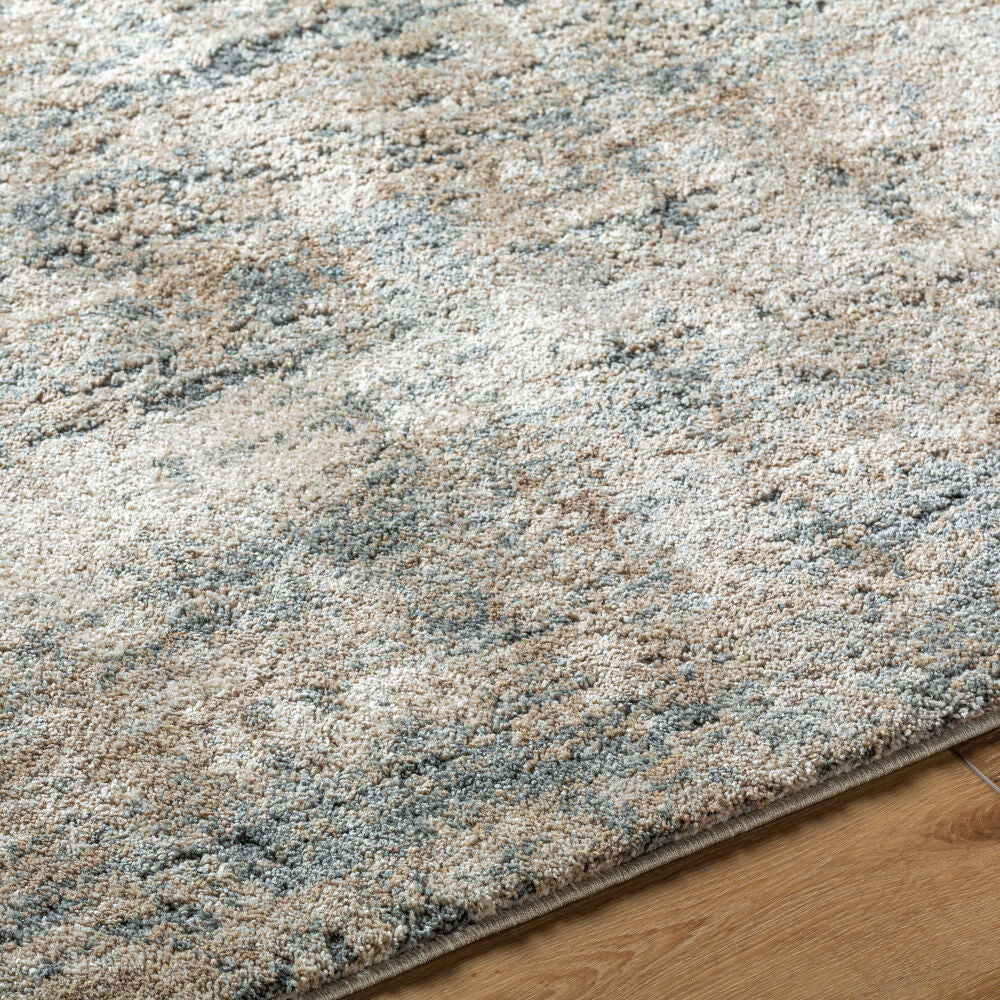 Avellino Deep Teal/Tan Machine Woven Rug AVL-2329 - texture