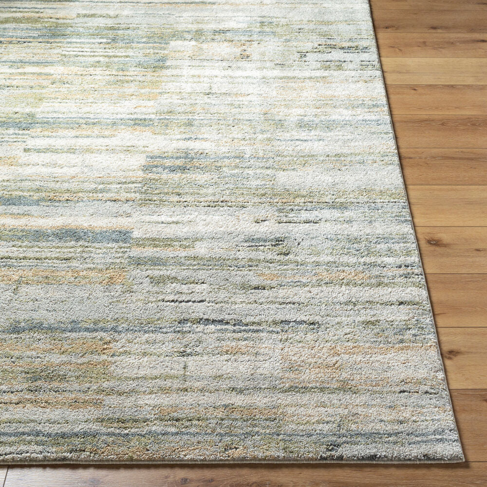 Avellino Deep Teal/Tan Machine Woven Rug AVL-2333 - front