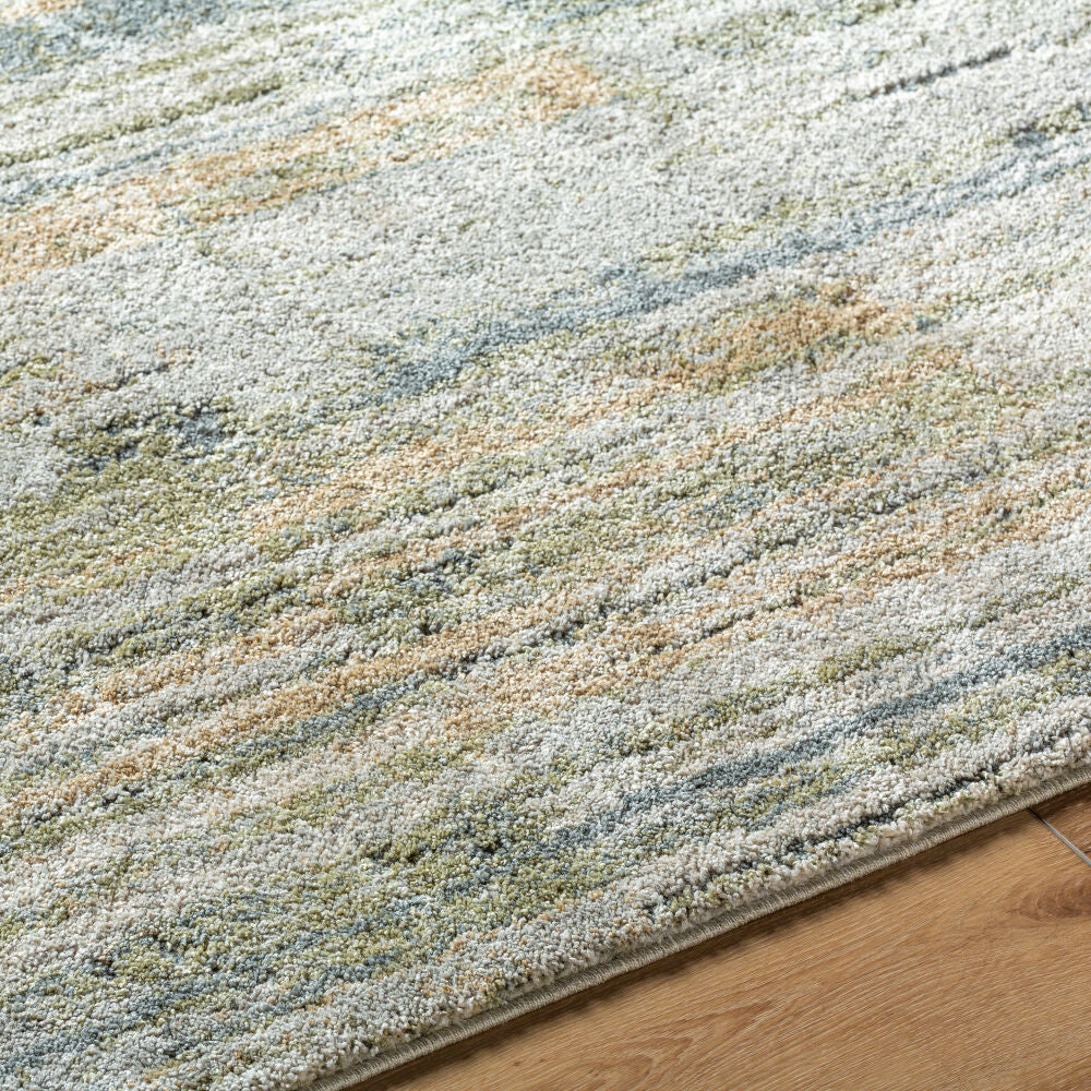 Avellino Deep Teal/Tan Machine Woven Rug AVL-2333 - texture