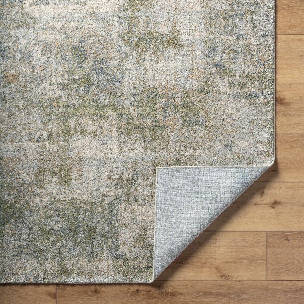 Avellino Deep Teal/Tan Machine Woven Rug AVL-2336 - fold