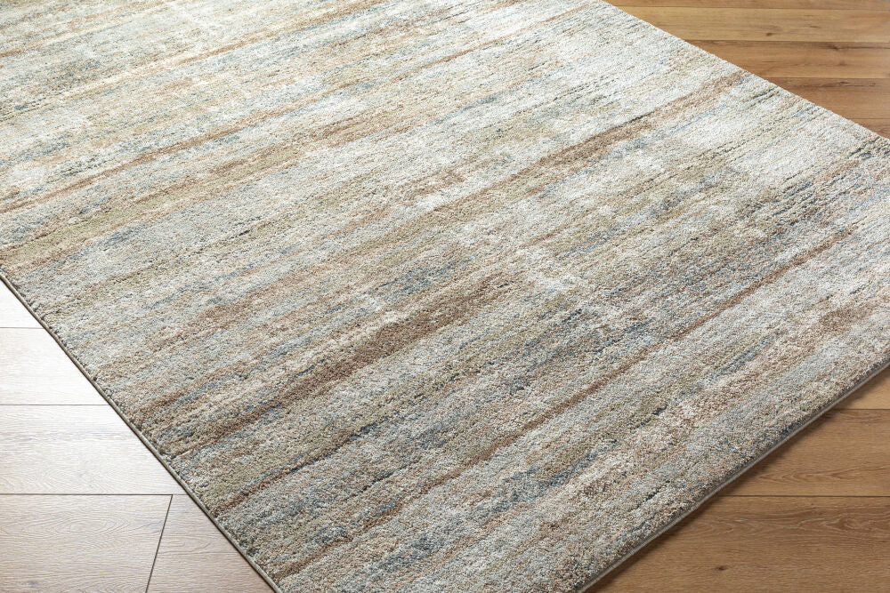 Avellino Deep Teal/Tan Machine Woven Rug AVL-2337 - corner