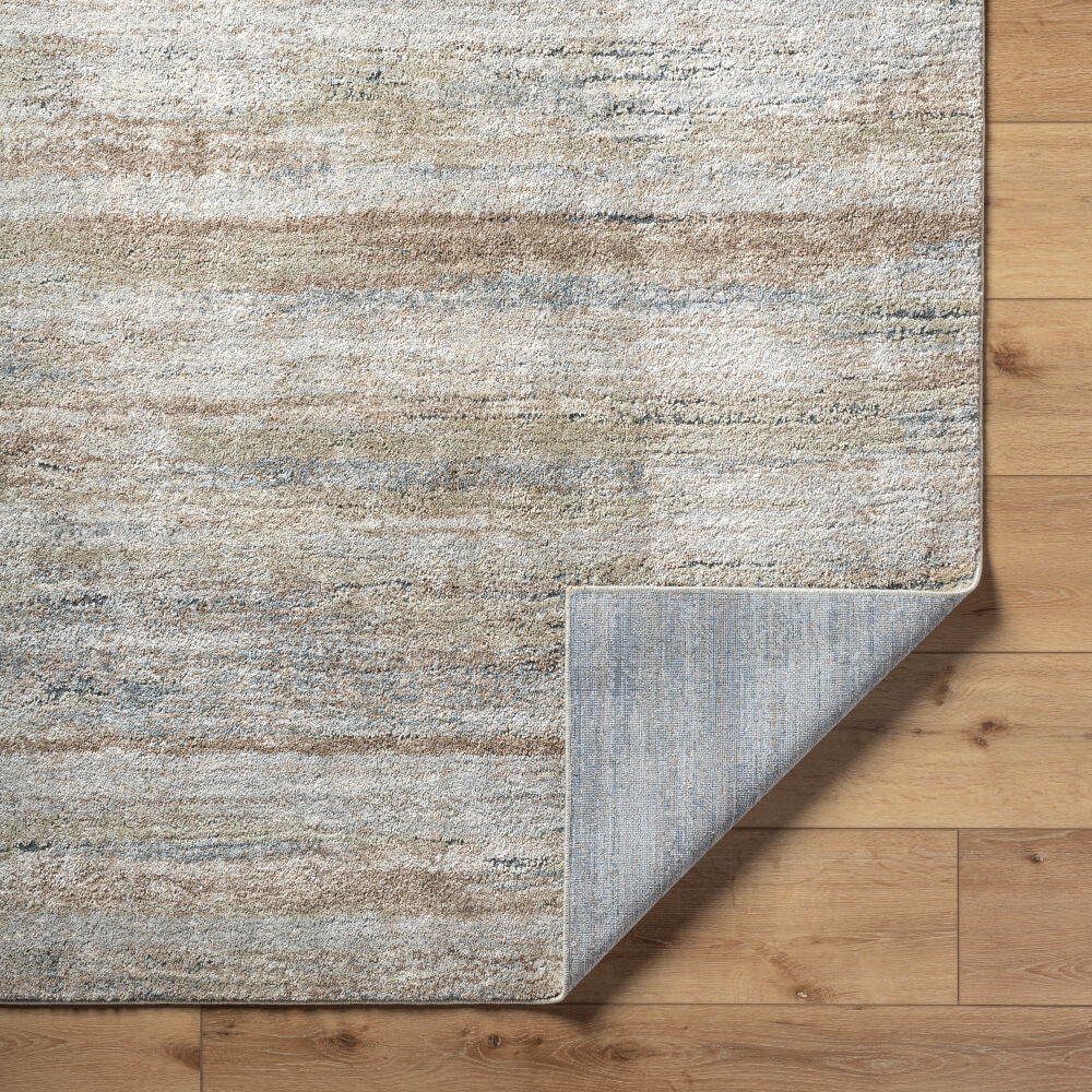 Avellino Deep Teal/Tan Machine Woven Rug AVL-2337 - fold