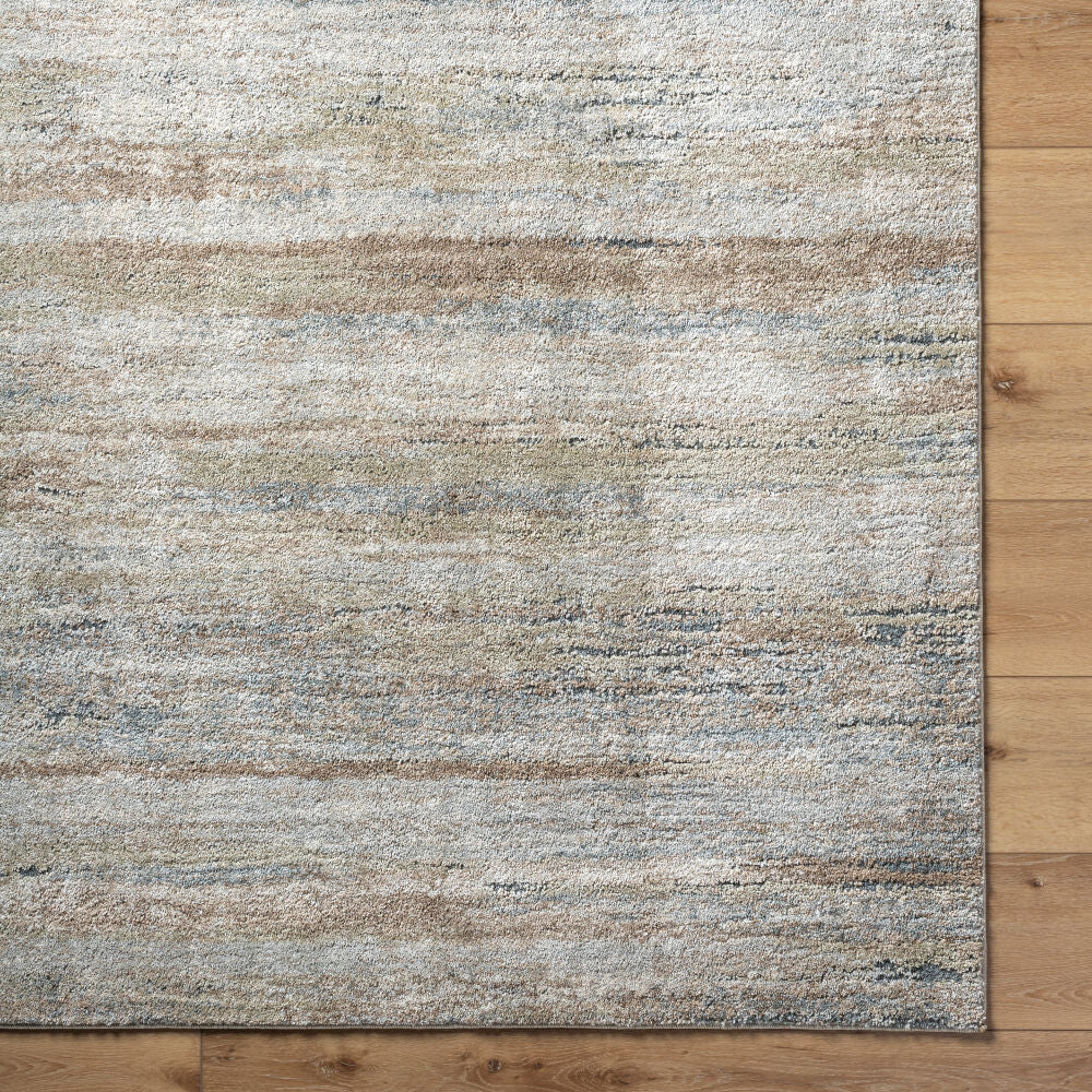 Avellino Deep Teal/Tan Machine Woven Rug AVL-2337 - overhead