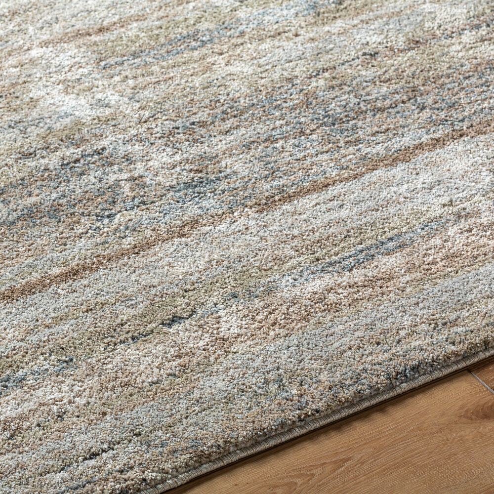 Avellino Deep Teal/Tan Machine Woven Rug AVL-2337 - texture