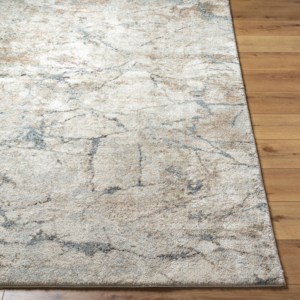 Avellino Deep Teal/Tan Machine Woven Rug AVL-2339 - front