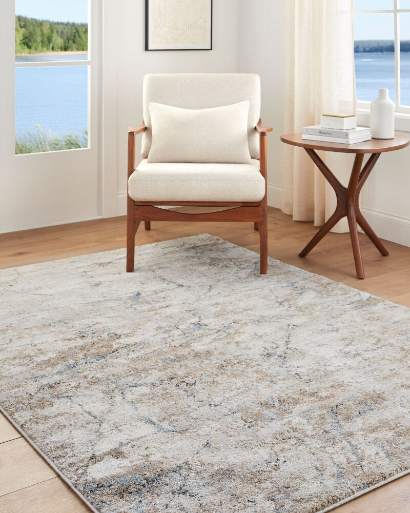 Avellino Deep Teal/Tan Machine Woven Rug AVL-2339 - roomscene