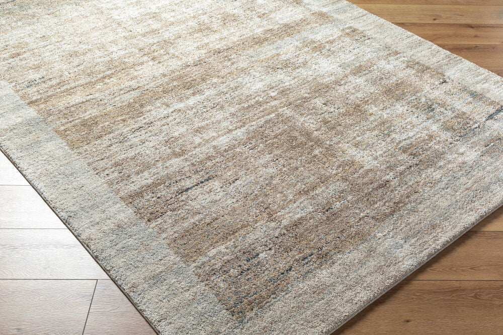 Avellino Deep Teal/Tan Machine Woven Rug AVL-2340 - corner