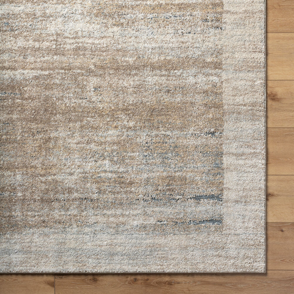 Avellino Deep Teal/Tan Machine Woven Rug AVL-2340 - overhead