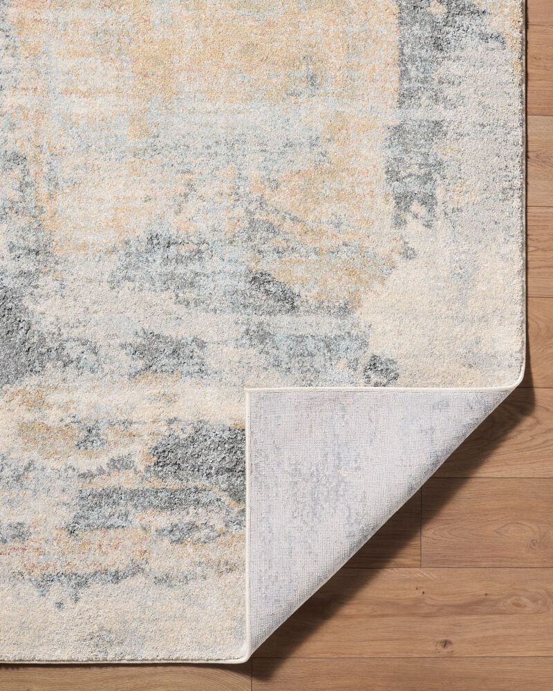 Avellino Deep Teal/Tan Machine Woven Rug AVL-2348 - fold