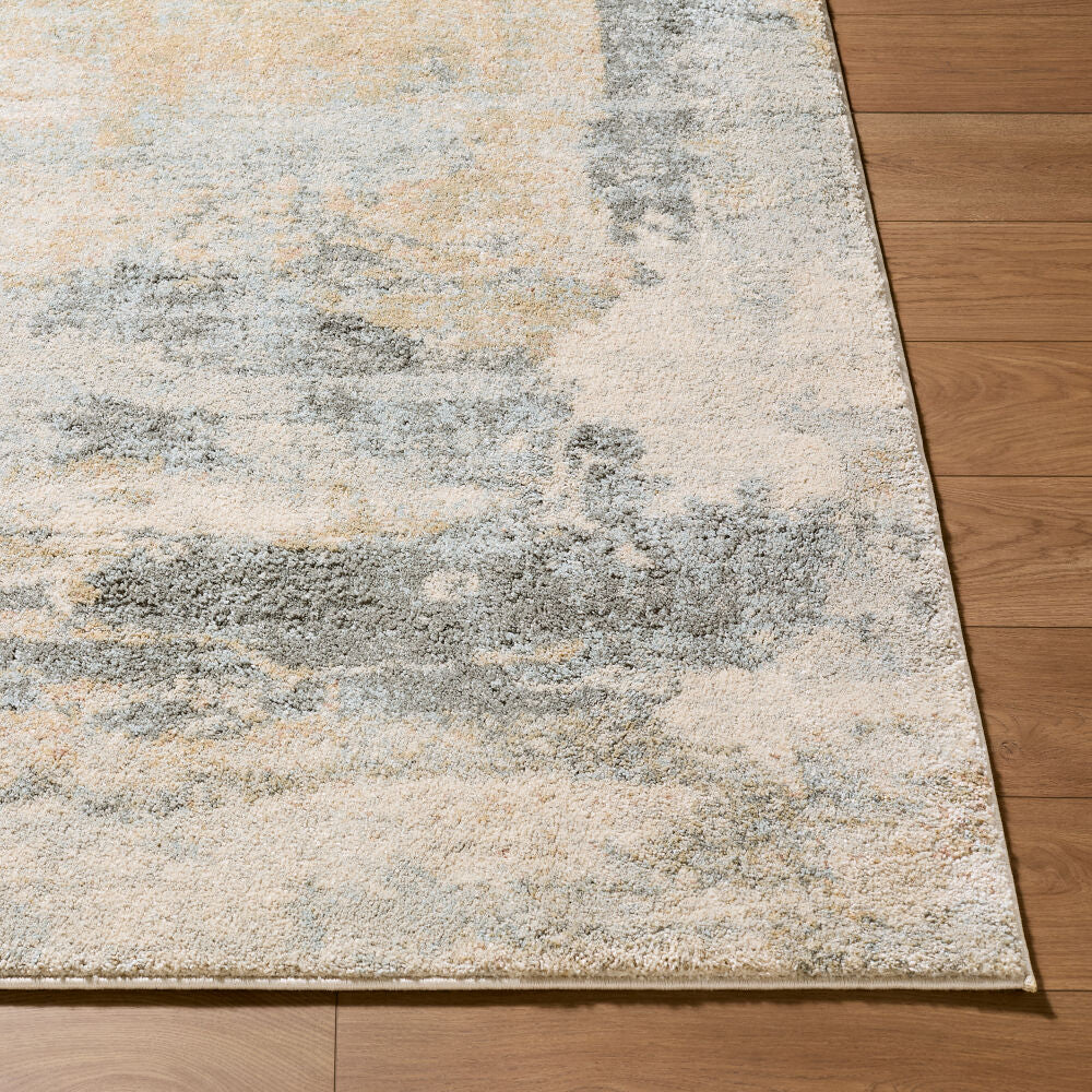 Avellino Deep Teal/Tan Machine Woven Rug AVL-2348 - front
