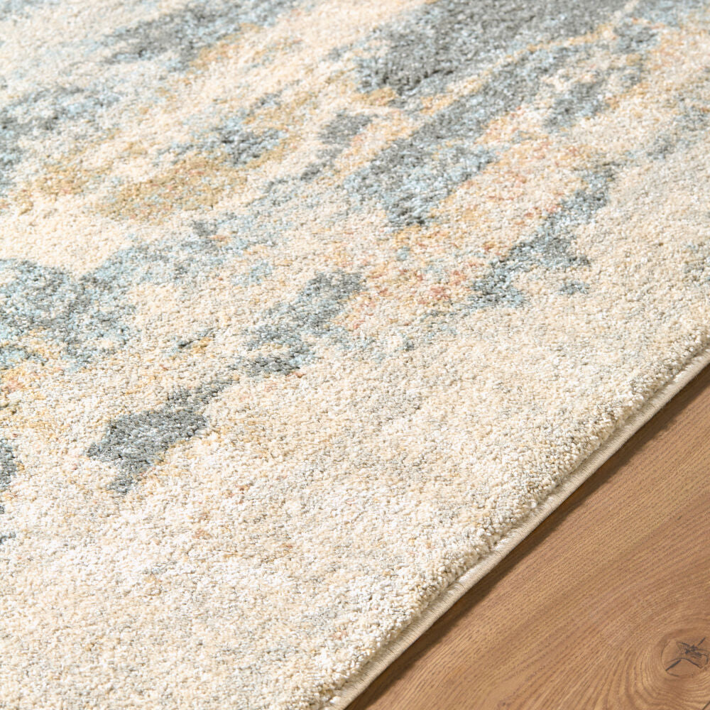 Avellino Deep Teal/Tan Machine Woven Rug AVL-2348 - texture