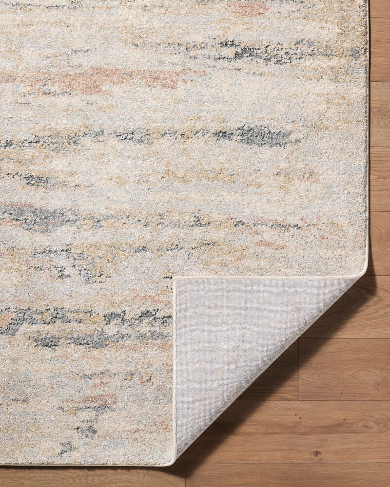 Avellino Deep Teal/Tan Machine Woven Rug AVL-2350 - fold