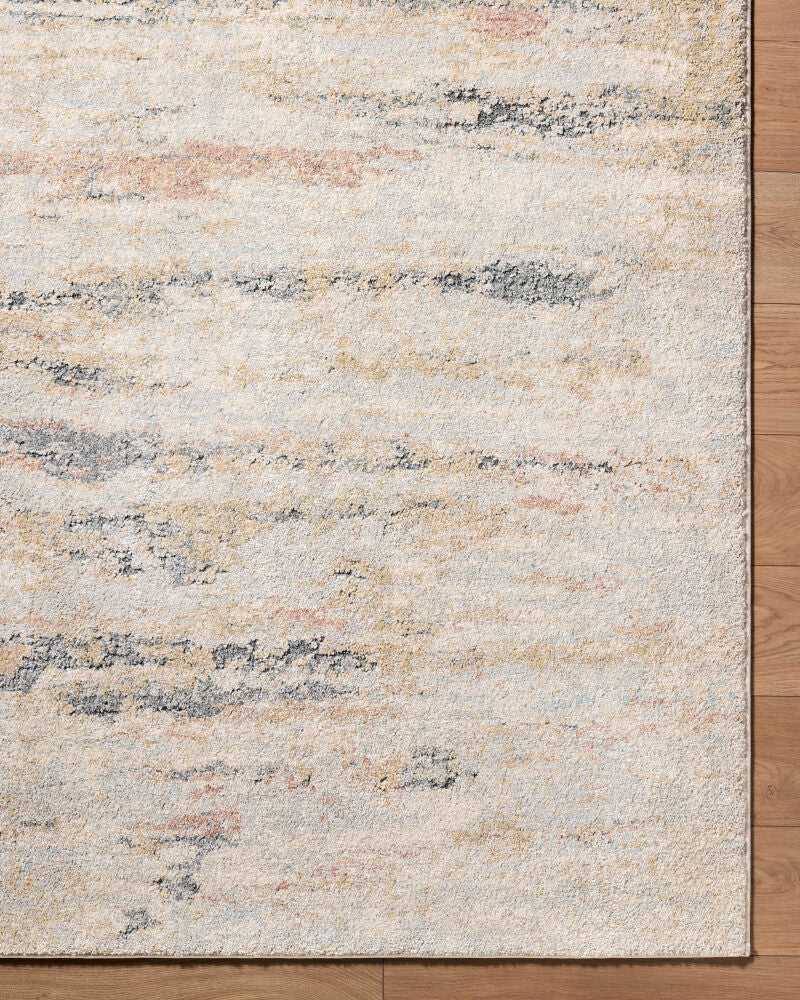 Avellino Deep Teal/Tan Machine Woven Rug AVL-2350 - overhead
