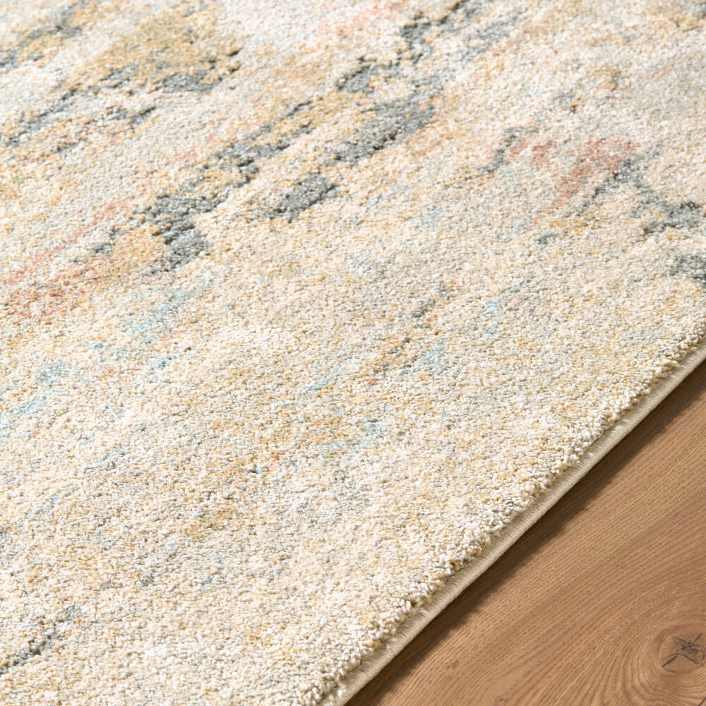 Avellino Deep Teal/Tan Machine Woven Rug AVL-2350 - texture