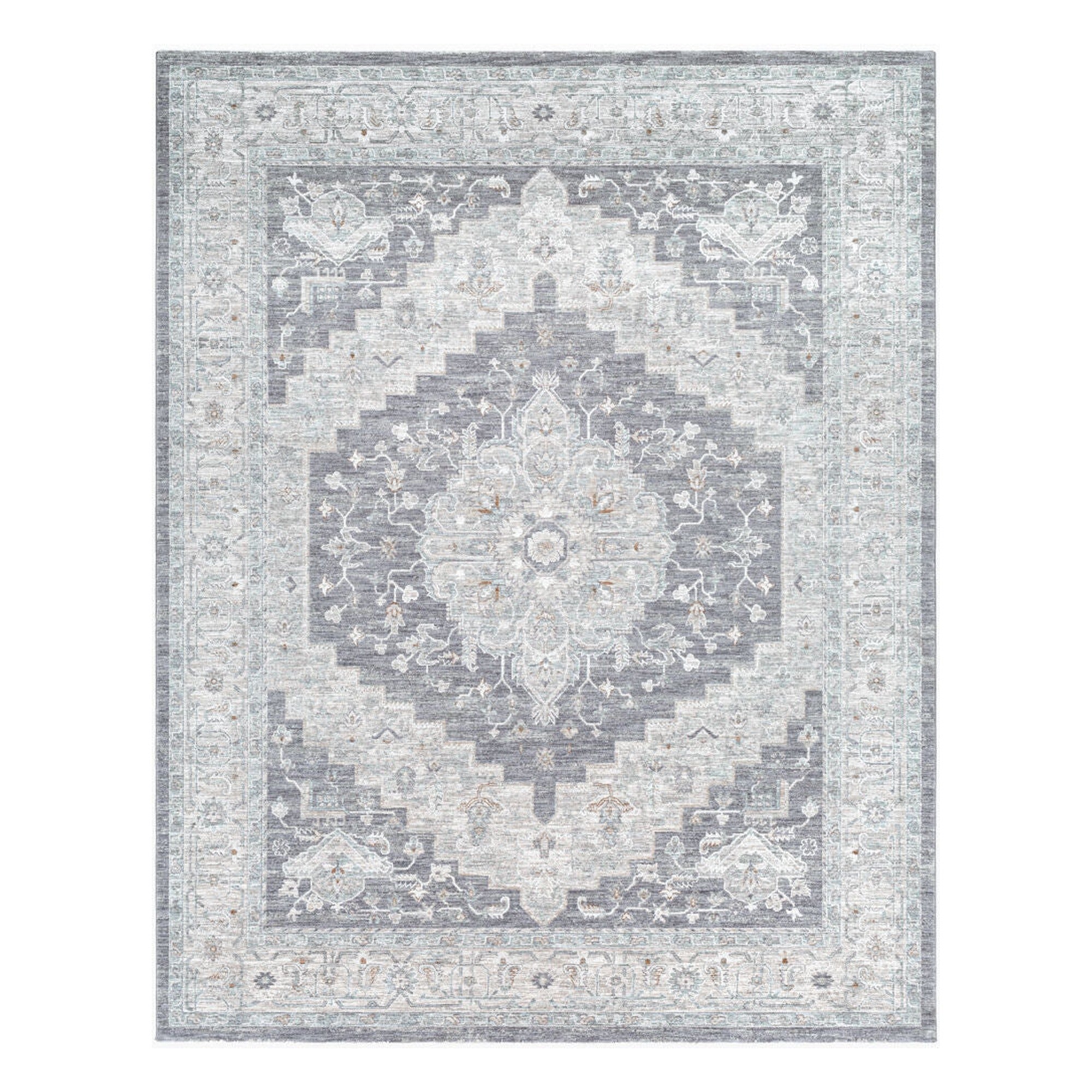 Avant Garde Brown/Light Gray Machine Woven Rug AVT-2300 - 2'7" x 10'