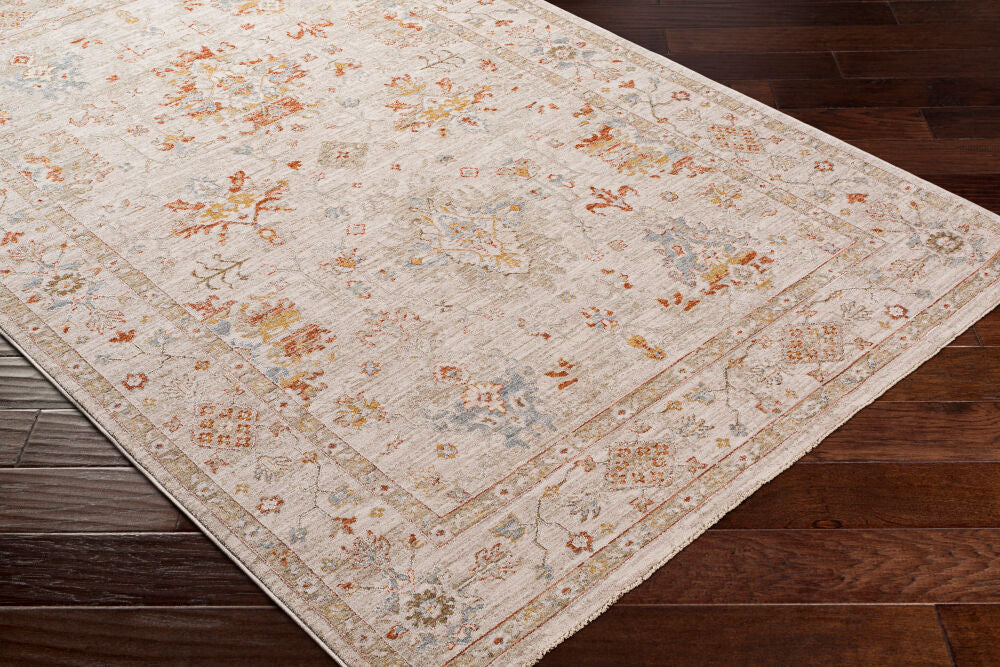 Avant Garde Charcoal/Rust Machine Woven Rug AVT-2311 - corner
