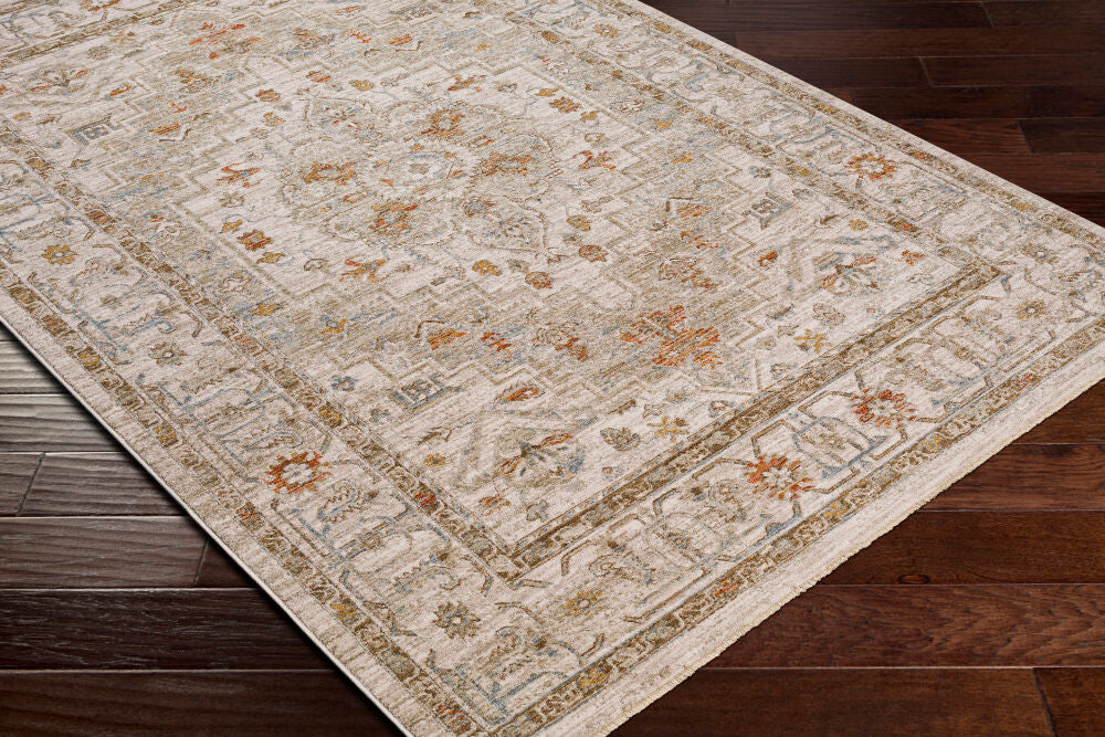 Avant Garde Charcoal/Sage Machine Woven Rug AVT-2313 - corner