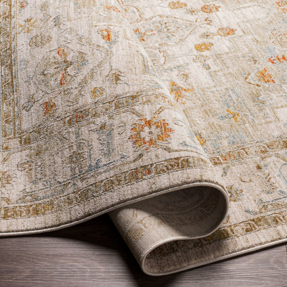 Avant Garde Charcoal/Sage Machine Woven Rug AVT-2313 - fold
