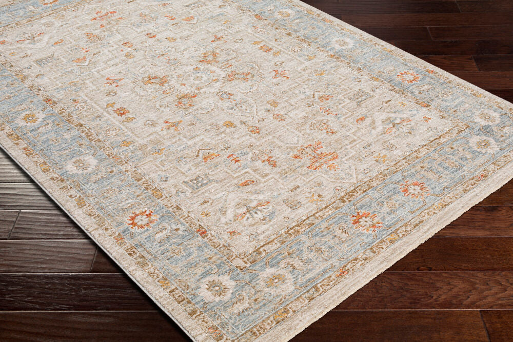 Avant Garde Charcoal/Sage Machine Woven Rug AVT-2316 - corner