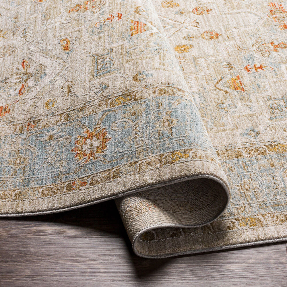 Avant Garde Charcoal/Sage Machine Woven Rug AVT-2316 - fold
