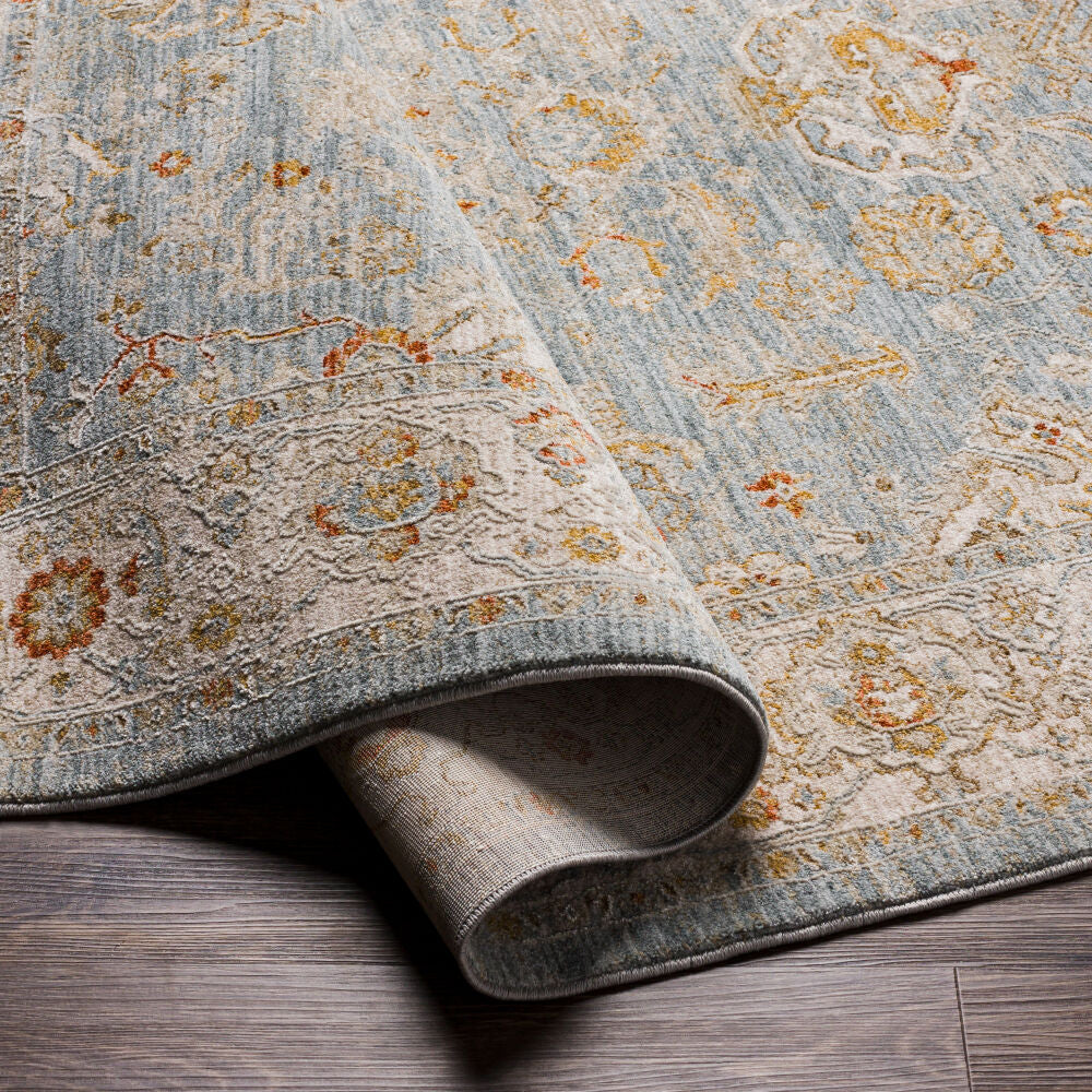 Avant Garde Charcoal/Sage Machine Woven Rug AVT-2318 - fold