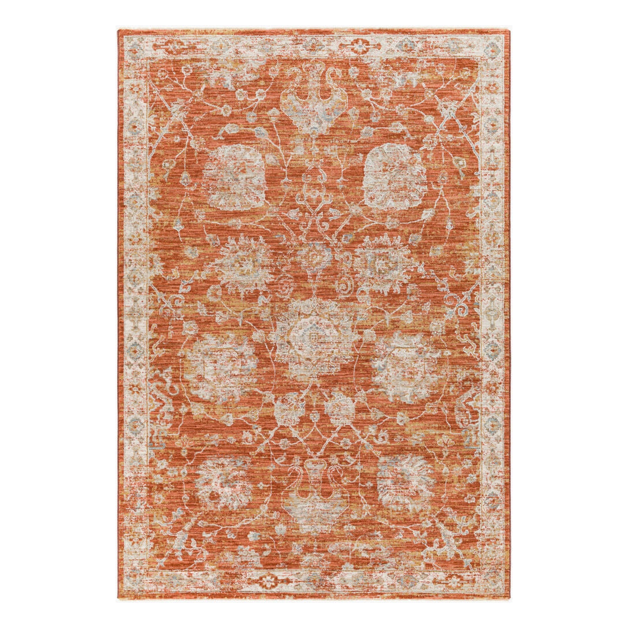 Avant Garde Charcoal/Rust Machine Woven Rug AVT-2321 - 2'7" x 10'