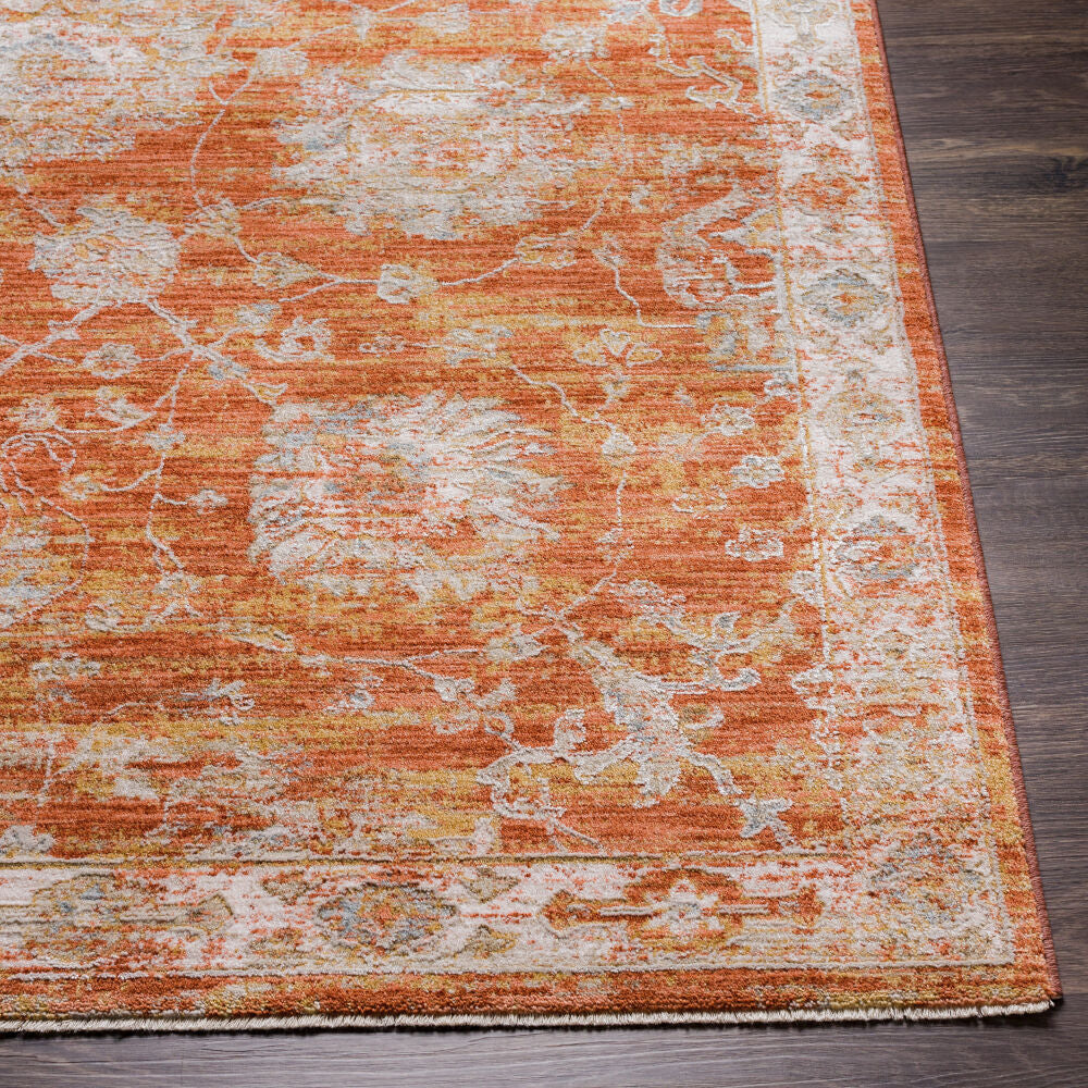 Avant Garde Charcoal/Rust Machine Woven Rug AVT-2321 - front