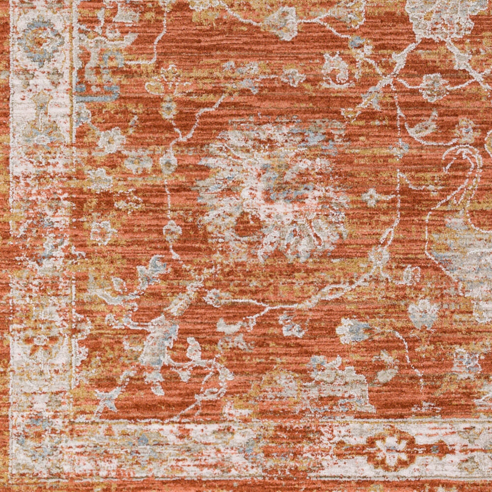 Avant Garde Charcoal/Rust Machine Woven Rug AVT-2321 - swatch