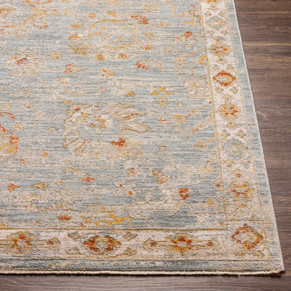 Avant Garde Denim/Rust Machine Woven Rug - front
