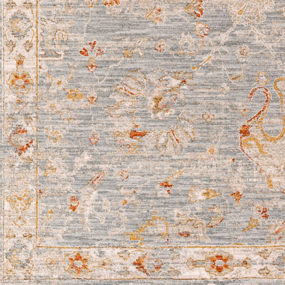 Avant Garde Denim/Rust Machine Woven Rug - swatch