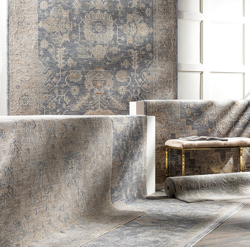 Avant Garde Brown/Light Gray Machine Woven Rug AVT-2305 - styleshot