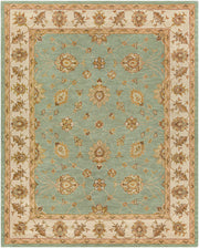 Middleton Grass Green/Tan Handmade Rug - 2'3" x 10'