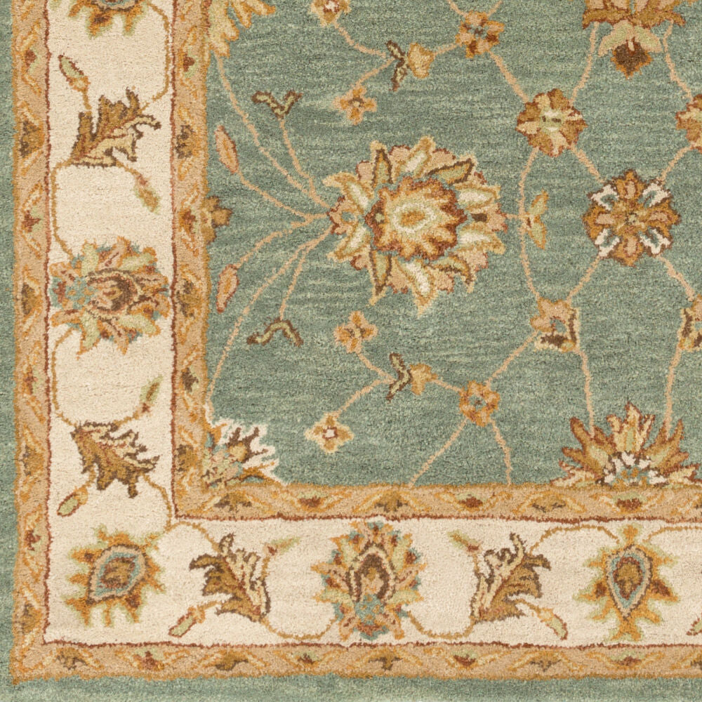 Middleton Grass Green/Tan Handmade Rug - swatch