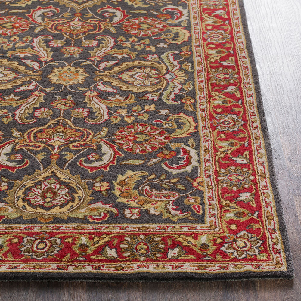 Middleton Amber/Sky Blue Handmade Rug - front