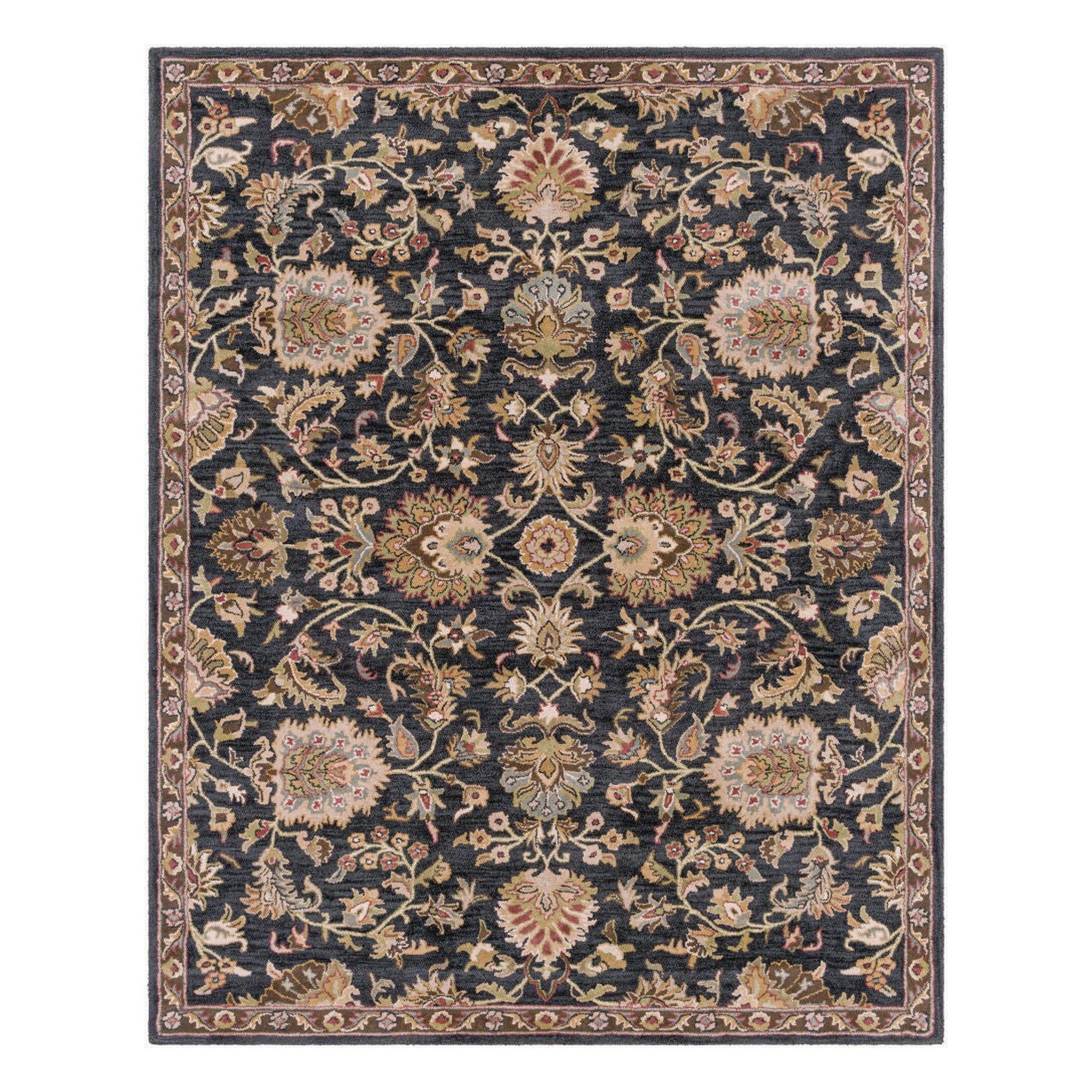 Middleton Burgandy/Taupe Handmade Rug - 2'3" x 10'