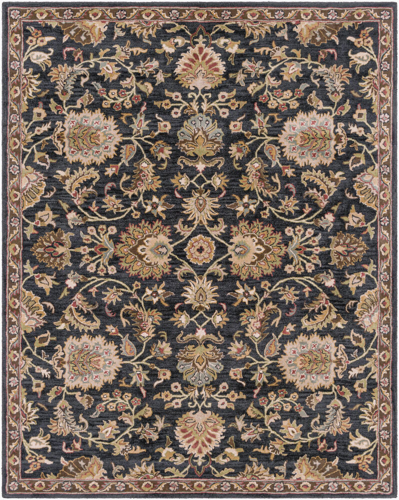 Middleton Burgandy/Taupe Handmade Rug - 2'3" x 10'